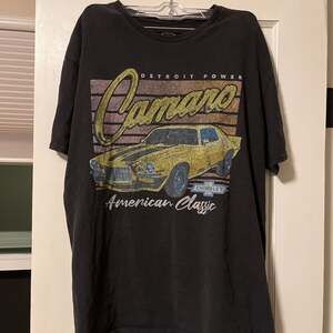 Men's Black Chevrolet Camaro Graphic T-Shirt